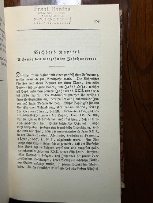 Image of Original Book from Library of Franz Bardon - Schmieder: Geschichte der Alchemie (1927)
