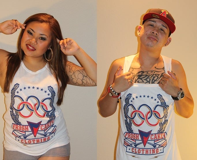 Image of Fr3sh & Cakey "Olympics" Men's Tank Top in White