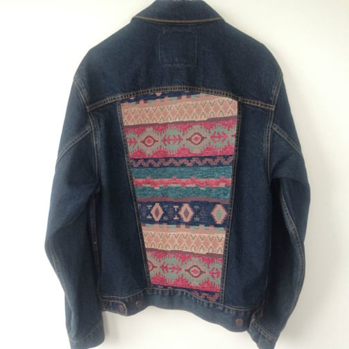 Men's Tribal Jacket | Handmade Fleece Hoodie | Boho Road Trip