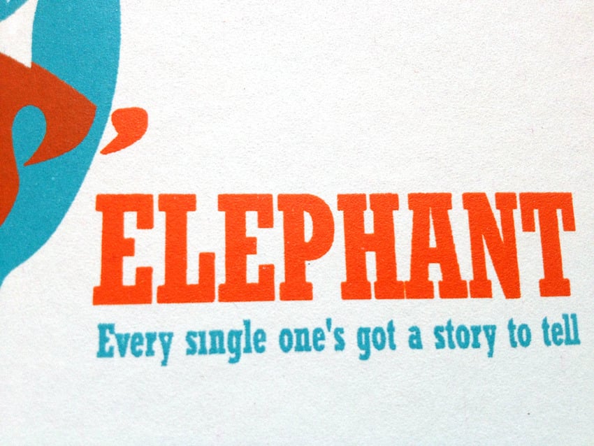 Image of Elephant Screen Print Limited Edition