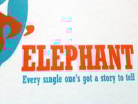 Image 3 of Elephant Screen Print Limited Edition