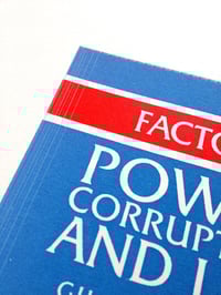 Image 2 of Power Corruption and Lies Screen Print Limited Edition