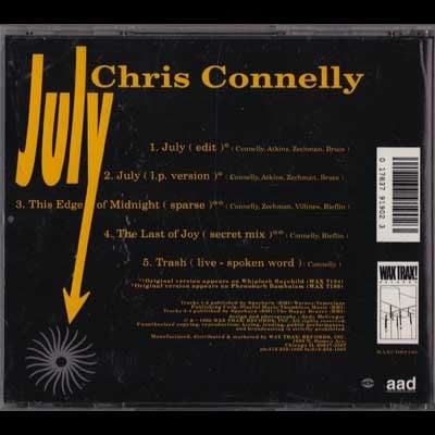 CHRIS CONNELLY-July CD Single/Original Rare!