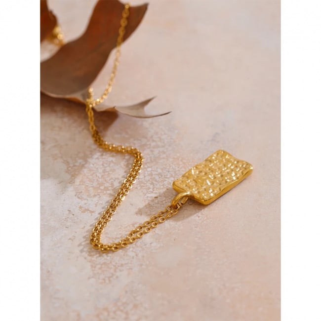 Image of ESTRELLA 18ct Gold Plated Celestial pendant necklace 