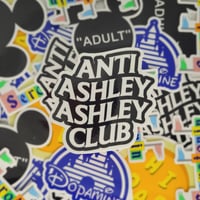 "ANTI ASHLEY ASHLEY CLUB" Sticker