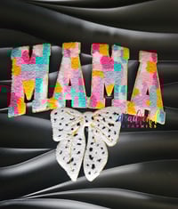 MAMA Multicolor + White Bow 