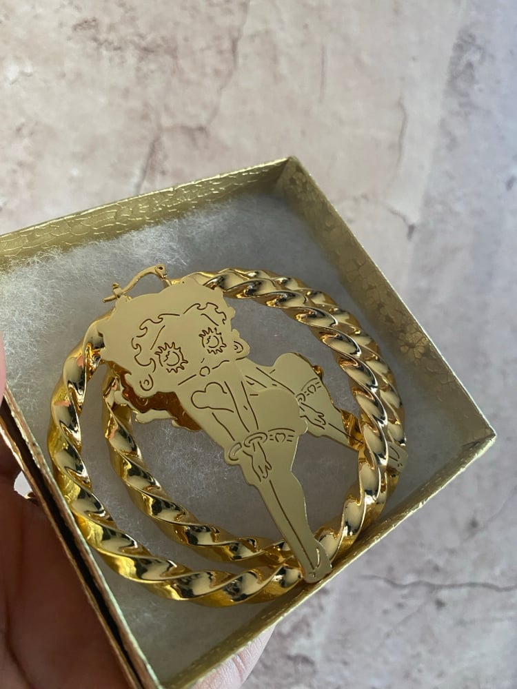 Image of Betty Boop Hoops
