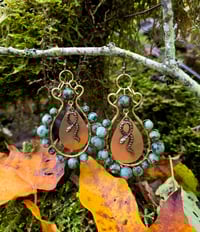 Image 2 of African Turquoise Mini Snakes Earring