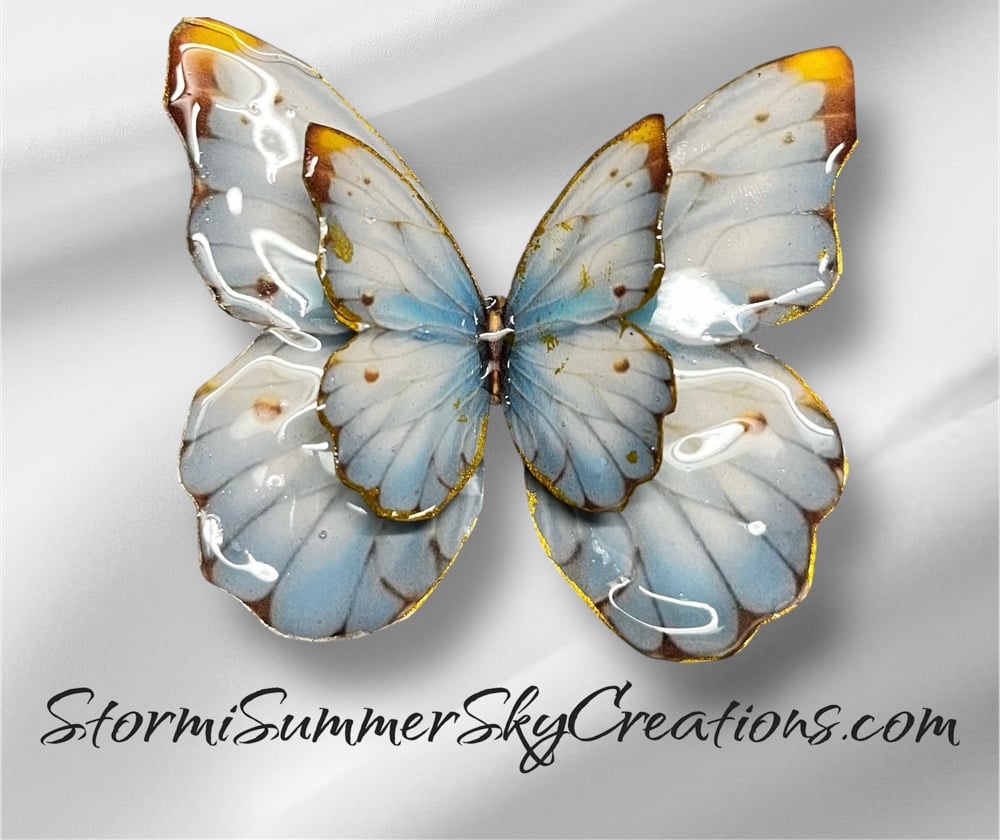 Image of White and Gold Butterfly