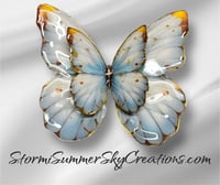 White and Gold Butterfly