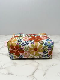Image 5 of Super Floral Handmade Boxy Zipper Pouch