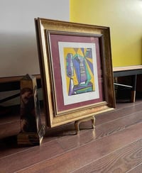 Image 2 of 70s Leo Russell Geometric Abstract Serigraph