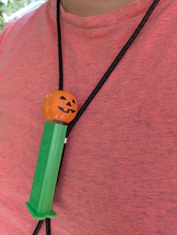 Image of Pumpkin Pez Bolo Tie