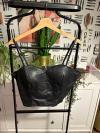 Image 1 of Faux leather stud top