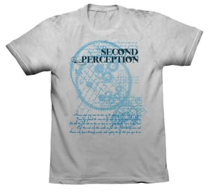 Image of White Second Perception "cog" shirt