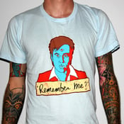 Image of Bill Hicks "Remember Me?" by Jermaine Rogers T-Shirt - AA Light Blue