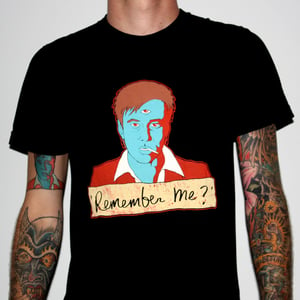 Image of Bill Hicks "Remember Me?" by Jermaine Rogers T-Shirt - AA Black