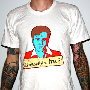 Image of Bill Hicks "Remember Me?" by Jermaine Rogers T-Shirt - AA White