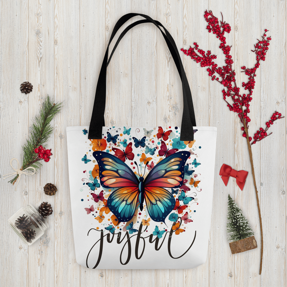 Butterfly tote bag best sale