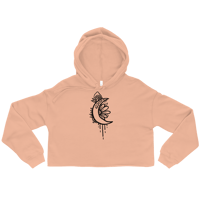 Image 1 of Goddess Crescent Moon Crop Hoodie