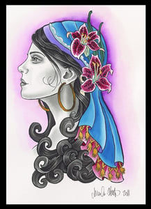 Image of Gypsy Lady- Lily Print by Brenda Flatmo