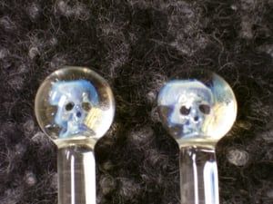 Image of Glass Skull Knitting Needles