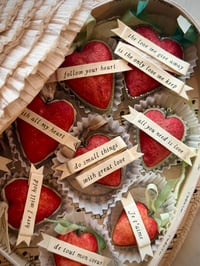 Image 6 of Spun Cotton Heart Ornaments (multiple options)