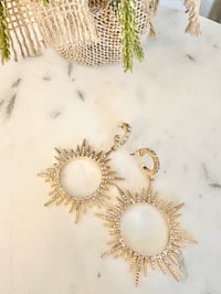 Image 6 of Crystal Sun Earrings