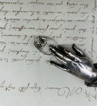 Image 7 of Magnifique bague en argent massif poinçonné, zircon synthétique, début 1900