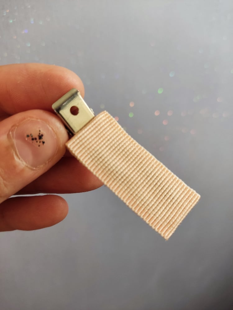 Image of Clip barrette rosa e cipria
