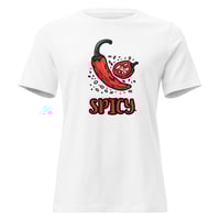 Image 3 of Women's Relaxed T-Shirt, Spicy Peppers T-Shirt | Funny Chili Pepper Graphic Tee