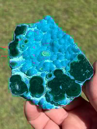 Image 1 of Malachite & Chrysocolla Polished Slab | Congo #2930