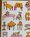 Chair & Table Stickers 