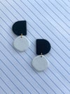 Black/White Color Block Dangle 