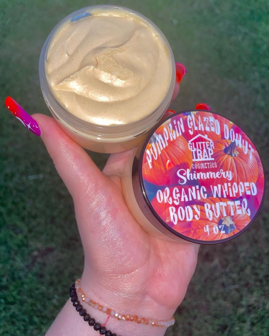 Image of Pumpkin Glazed Donut🎃🍩 Shimmery✨ Organic Whipped Body Butter🧈