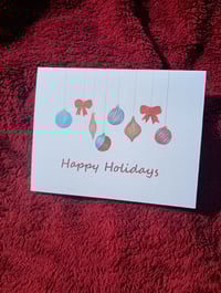Image 3 of Classic Ornament Design | Happy Holidays | Holiday Card $20