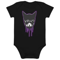 Image 2 of Virus Logo Organic cotton baby bodysuit