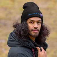 Image 2 of Dominica By Bus Logo Cuffed Beanie