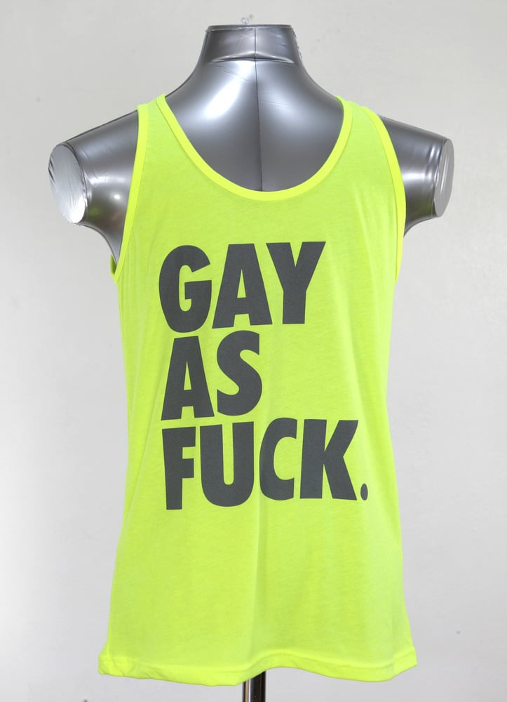 Image of GAY AS FUCK TANK TOP