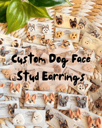 Image 1 of CUSTOM DOG face earrings 