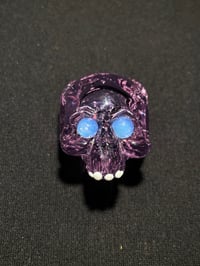 Image 1 of Translucent Purple Skull Pendant 