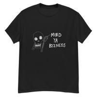MIND YA BIZNESS (design #1) Black Tee