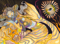 Image 1 of Sienna original A4 piece on watercolour paper 