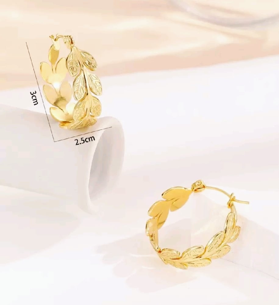 Image of Leah Hoop Earrings 