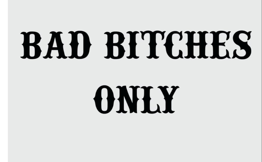 Image of Bad Bitches Only Support Loco Cropped Tank