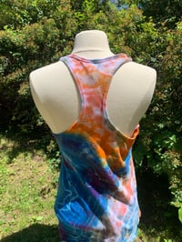 Image of Medium Orange/Blue Racerback Tank Top