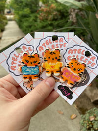 Image 1 of All Dressed Up Tiger Pin • MADE TO ORDER