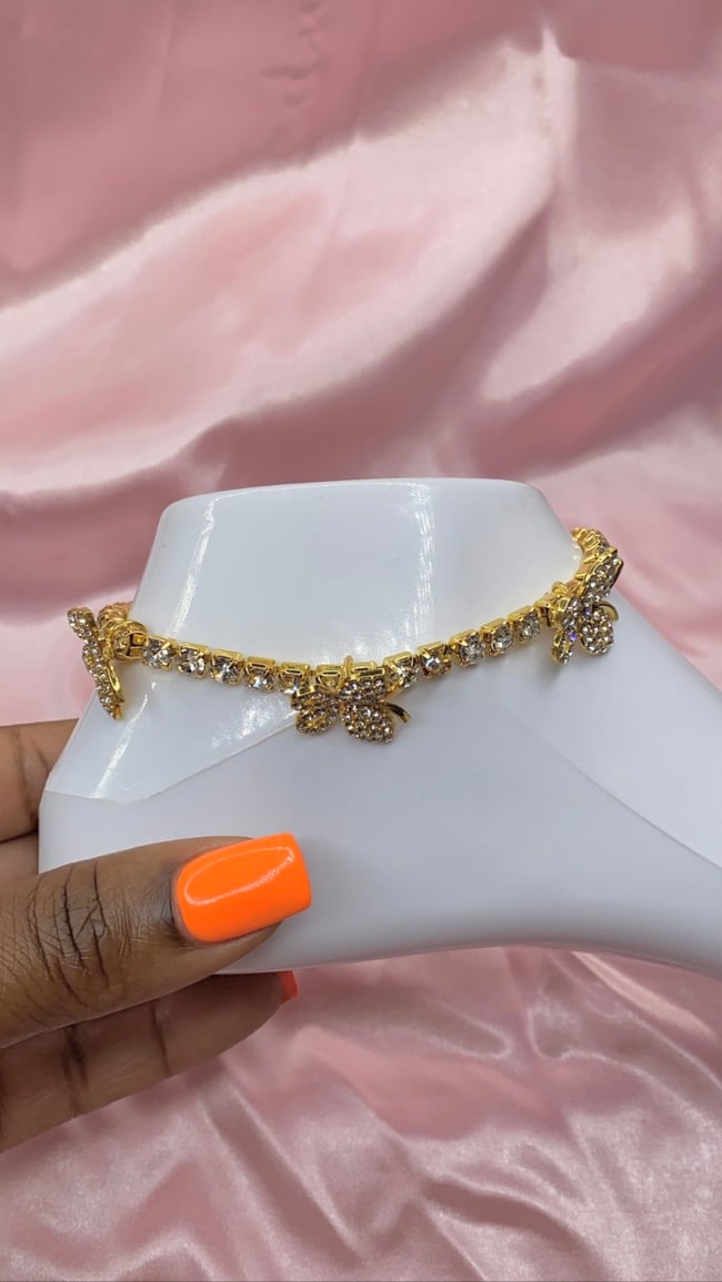 Butterfly anklet