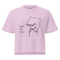 Image 1 of Women’s heavyweight boxy tee WAT THE F 