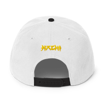 Image 2 of Hachi Black & Gold Snapback Hat